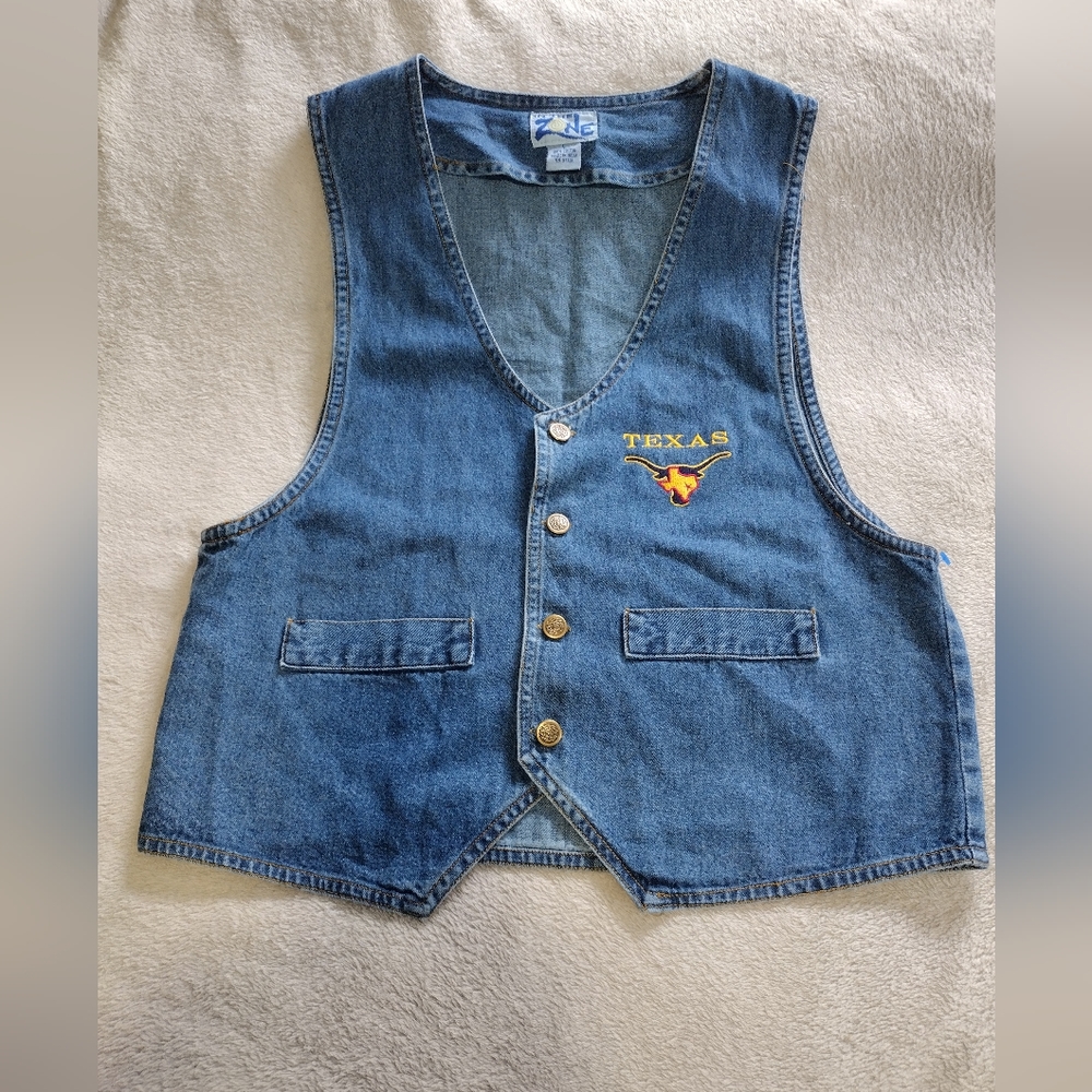 Denim vest, sz L